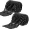 2 Yards Sew Stitch on Spike for Crafts Stud Cone Spikes Cone Studs Rivets DIY Flatback Punk Trim Bead for Clothing, Wedding, Performance, Arts and Crafts Decoration (Black)